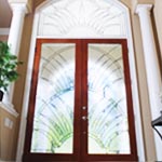 custom homes - door