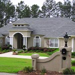 dustome homes - front landscape